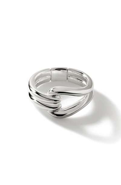 John Hardy Surf Link Ring In Silver