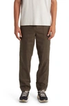 Treasure & Bond Relaxed Fit Cotton Pants In Brown Wren