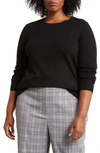 Nordstrom Cashmere Crewneck Sweater In Black