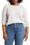 Nordstrom Cashmere Crewneck Sweater In Grey Light Heather