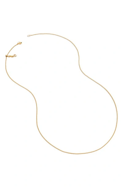 Monica Vinader Fine Chain Necklace In 18ct Gold Vermeil