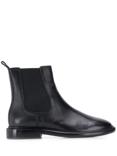 Isabel Marant Chelay Leather Chelsea Boots In Black