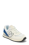 New Balance Gender Inclusive 574 Sneaker In White/ Royal Blue