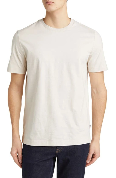 Hugo Boss Boss Thompson Cotton T-shirt In Open White