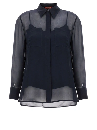 Max Mara Orietta Shirt In Blue