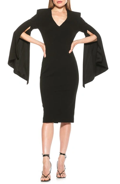 slim fit dress slacks Black Long Sleeve Flared Corset Dress main image 1