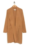 By Design Andrea Open Front Cardigan In Camel