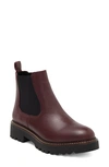 Caslon Miller Water Resistant Lug Chelsea Boot In Burgundy London