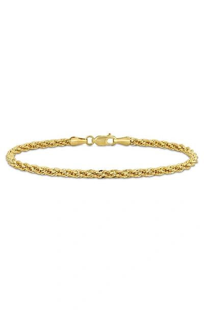 Delmar Infinity Rope Chain Bracelet In Gold