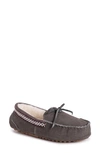 Muk Luks Jane Indoor/outdoor Slipper With Wool Blend Lining In Frost Grey