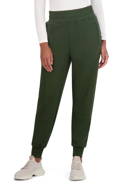 Sage Collective High Waist Joggers In Rosin-dark Olive