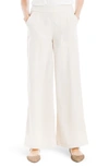 Max Studio Twill Ankle Slim Trousers In Paper