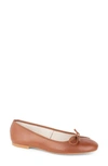 Patricia Green Bow Ballet Flat In Brown