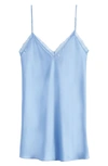 Etam Sentiment Satin Chemise In Blu Provence