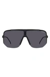 Carrera Eyewear 99mm Oversize Shield Sunglasses In Black Grey/ Grey