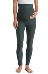 Zella Restore Soft Maternity Leggings In Green Duck