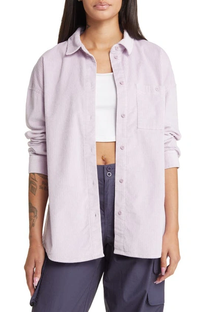 Bp. Corduroy Button-up Shirt In Purple Fair