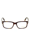 Tom Ford 55mm Blue Light Blocking Glasses In Colored Havana