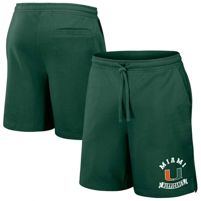 Darius Rucker Collection By Fanatics Green Miami Hurricanes Logo Shorts