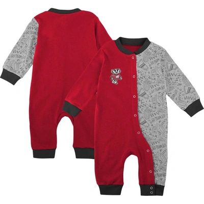 Outerstuff Babies' Infant Red Wisconsin Badgers Playbook Two-tone Sleeper