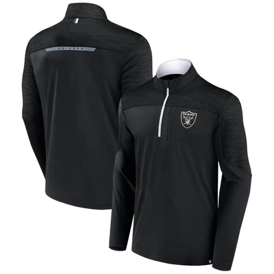 Fanatics Branded Black Las Vegas Raiders Defender Half-zip Top