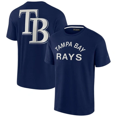 Fanatics Signature Unisex  Navy Tampa Bay Rays Super Soft Short Sleeve T-shirt