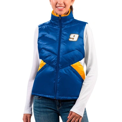 G-iii 4her By Carl Banks Royal Chase Elliott Versatile Full-zip Puffer Vest