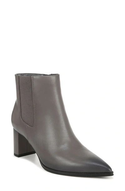 Franco Sarto Demmi Pointed Toe Bootie In Graphite Grey Leather
