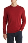 Nordstrom Cotton & Cashmere Crewneck Sweater In Red Cinder