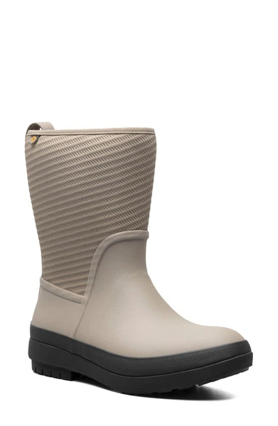 Bogs Crandal Ii Mid Zip Rain Boot In Taupe