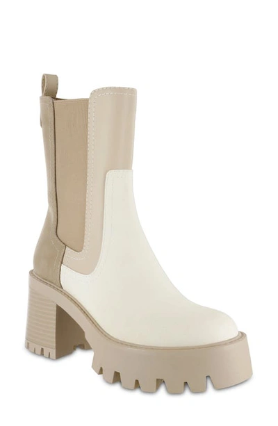 Mia Remi Colourblock Platform Chelsea Boot In Multi