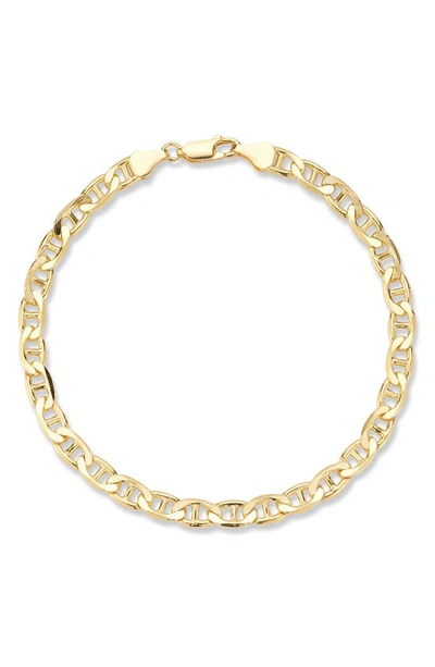 Yield Of Men 18k Gold Plated Sterling Silver Mariner Chain Link Bracelet