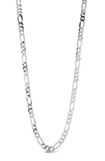 Yield Of Men Sterling Silver Figaro Necklace