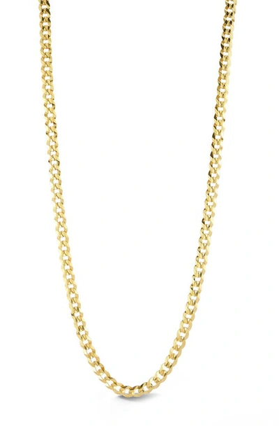 Yield Of Men Curb Chain Necklace In Gold