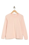 James Perse Cotton French Terry Relaxed Sweater In Nougat