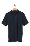 Theory Button Front Polo In Eclipse