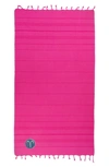 Linum Home Textiles Summer Fun Horoscope Pestemal Beach Towel In Pretty Pink Aries