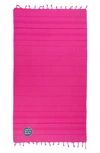 Linum Home Textiles Summer Fun Horoscope Pestemal Beach Towel In Pretty Pink Cancer