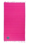 Linum Home Textiles Summer Fun Horoscope Pestemal Beach Towel In Pretty Pink Gemini