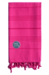 Linum Home Textiles Summer Fun Horoscope Pestemal Beach Towel In Pretty Pink Scorpio