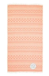 Linum Home Textiles Sea Breeze Horoscope Pestemal Beach Towel In Orange Cancer