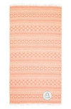 Linum Home Textiles Sea Breeze Horoscope Pestemal Beach Towel In Orange Libra