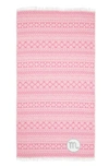 Linum Home Textiles Sea Breeze Horoscope Pestemal Beach Towel In Pink Scorpio