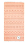 Linum Home Textiles Sea Breeze Horoscope Pestemal Beach Towel In Orange Taurus