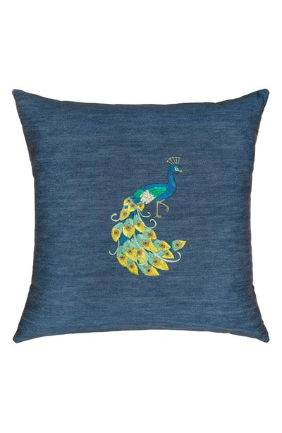 Linum Home Textiles Penelope Denim Decorative Square Pillow Cover In Blue