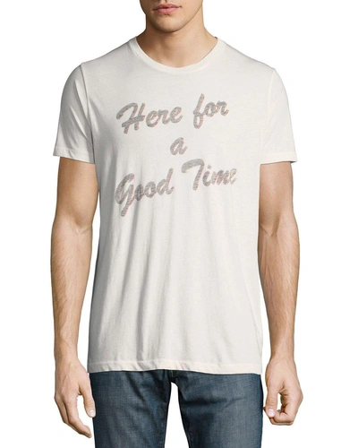 Sol Angeles Men's Here For A Good Time Graphic T-shirt In White