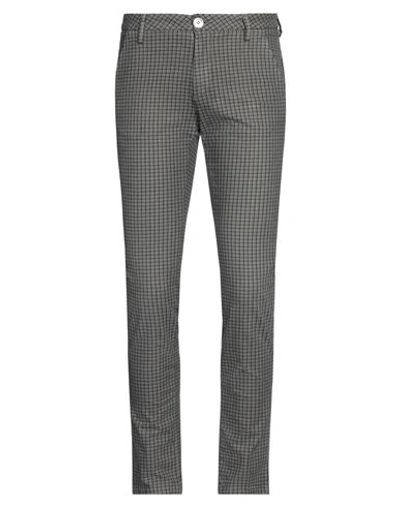 Aglini Man Pants Khaki Size 35 Cotton, Elastane In Grey