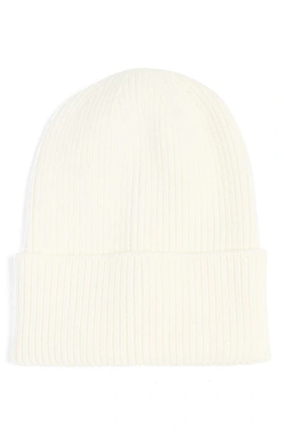 Melrose And Market Everyday Ribbed Beanie In White