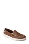 Minnetonka Discover Deerskin Loafer In Carmel