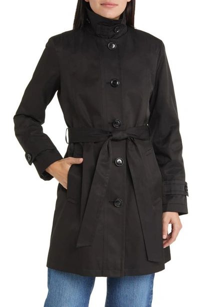 Sam Edelman Insulated Trench Coat In Black